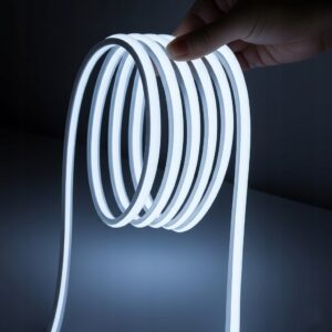 NEON LED 230V SMD 240 LED/m 10mm IP65 Biały Zimny